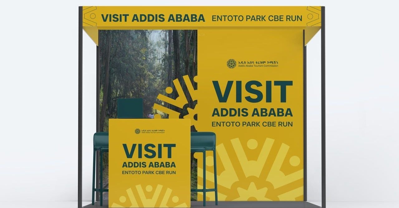 Visit Addis Ababa Stand — Exhibition booth concept and branded activation stand
